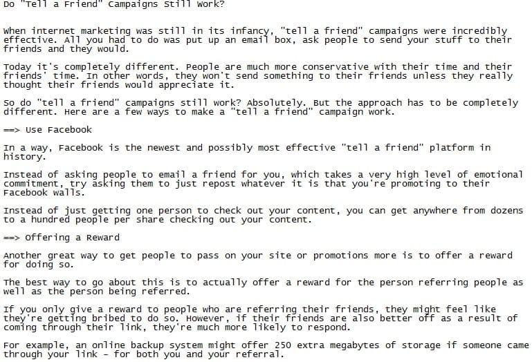 promotional posts sample promotional reports sample