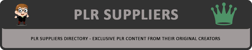 PLR SUPPLIERS DIRECTORY