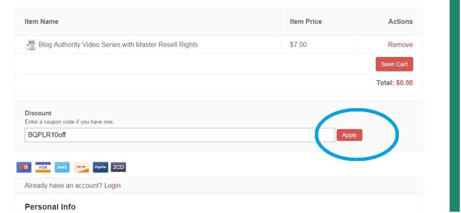 First time buyers discount - Buyqualityplr - screenshot 2