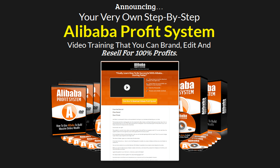 Alibaba Profit System PLR Business In A Box Package