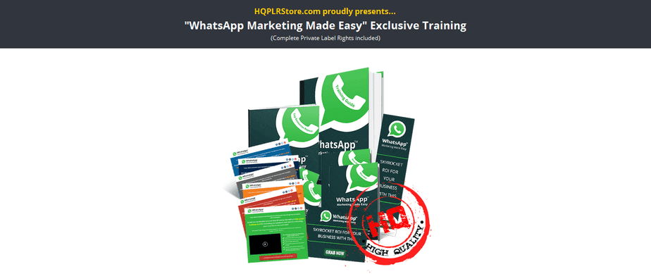 Whatsapp Marketing PLR Business in a Box Package