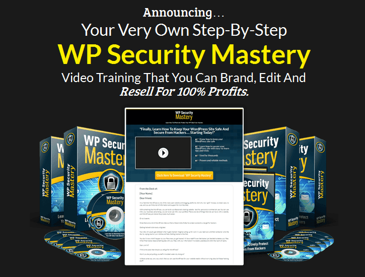 WordPress Security Mastery PLR Business In A Box Package