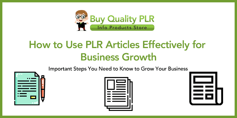 How to Use PLR Articles Effectively for Business Growth 2