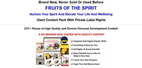 Nurture Your Spirit And Elevate Your Life And Your Wellbeing 275+ Piece PLR Pack