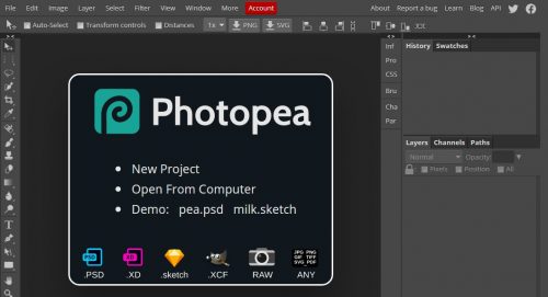 Photopea Free Online PSD File Editor Photoshop Alternative