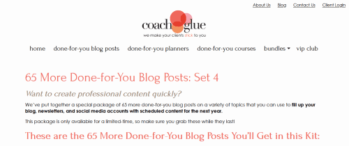 65 More Done-for-You Blog Posts Version 4