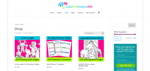 Color Me Positive PLR Done-For-You PLR Colouring Books and Journals