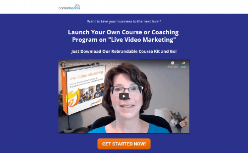 Live Video Marketing PLR Coaching Course