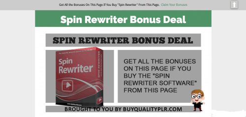 Spin Rewriter – Best PLR Article Spinner