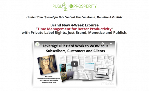 Time Management for Better Productivity 4-week eCourse