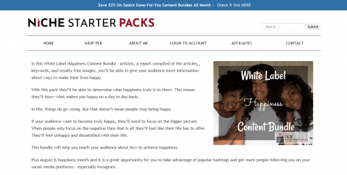 White Label Happiness PLR Content Bundle