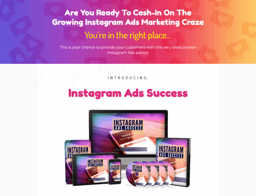 Instagram Ads Success PLR Sales Funnel