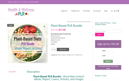 Plant-Based PLR Bundle