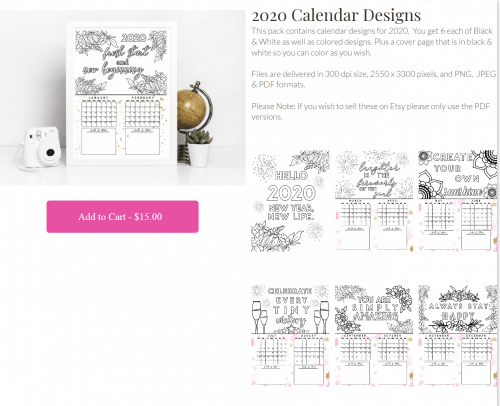 Createful Journals PLR Coloring Page Designs