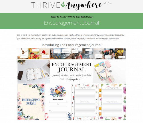 Encouragement PLR Journal