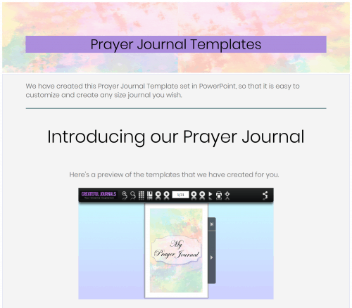 New Prayer PLR Journal