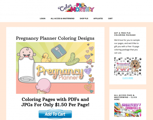 Pregnancy PLR Planner