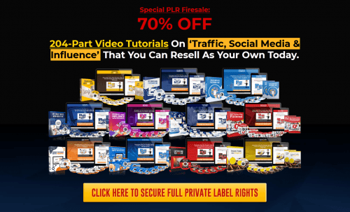 Traffic and Social Media PLR Video Course Bundle Firesale