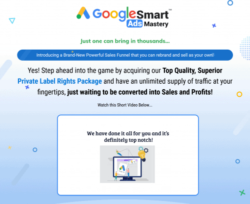 Google Smart Ads Mastery PLR Business In A Box