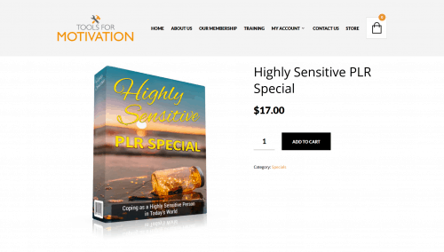 Highly Sensitive Premium PLR Package Special