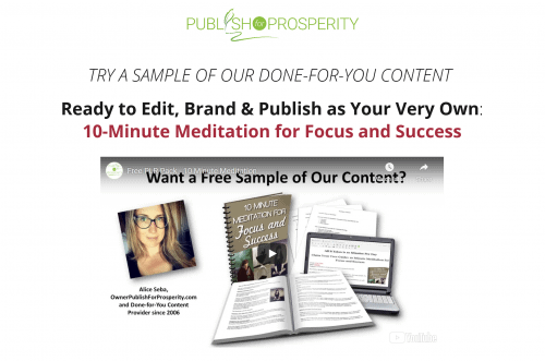 10-Minute Meditation for Focus and Success Free PLR Package