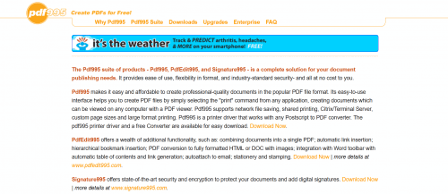 Pdf995 Create PDF Files For Free
