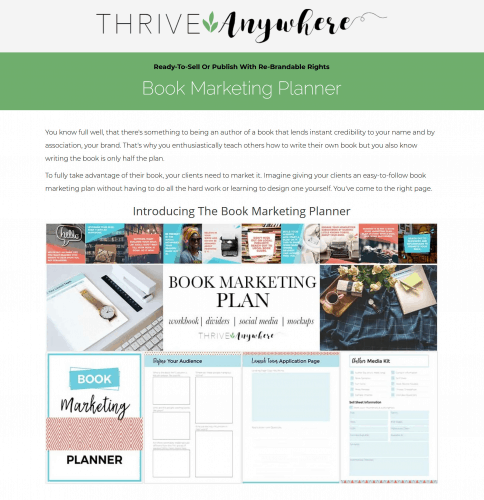 Book Marketing Planner PLR