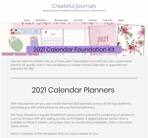 New 2021 PLR Calendar Foundation Kit