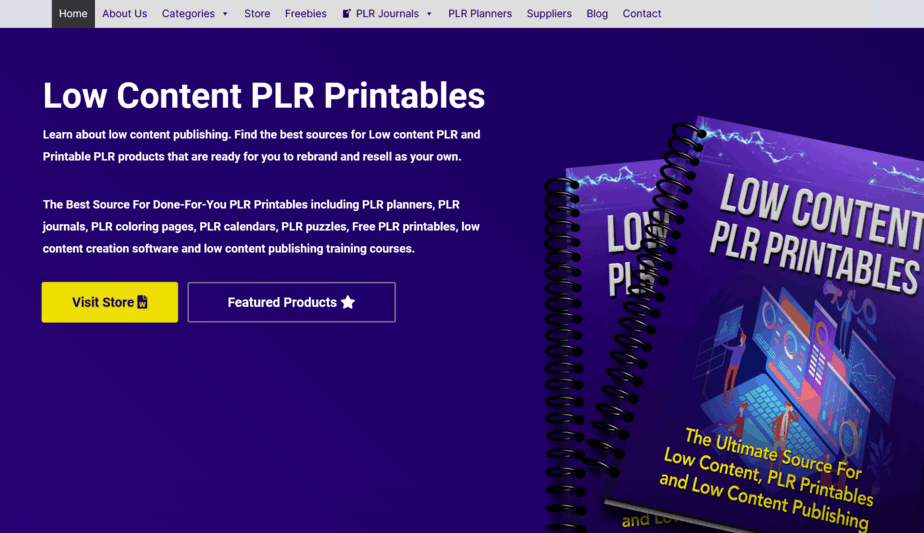 Low Content PLR Printables