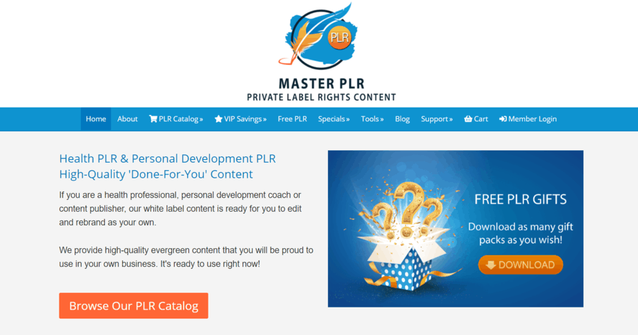 MasterPLR.com PLR Store