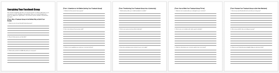 Energizing Your Facebook Group Workbook