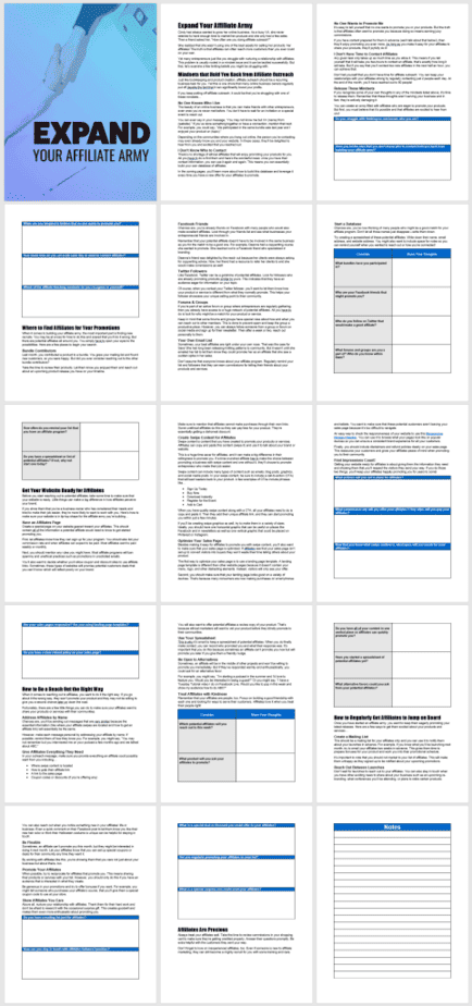 Expand Your Affiliate Army Workbook