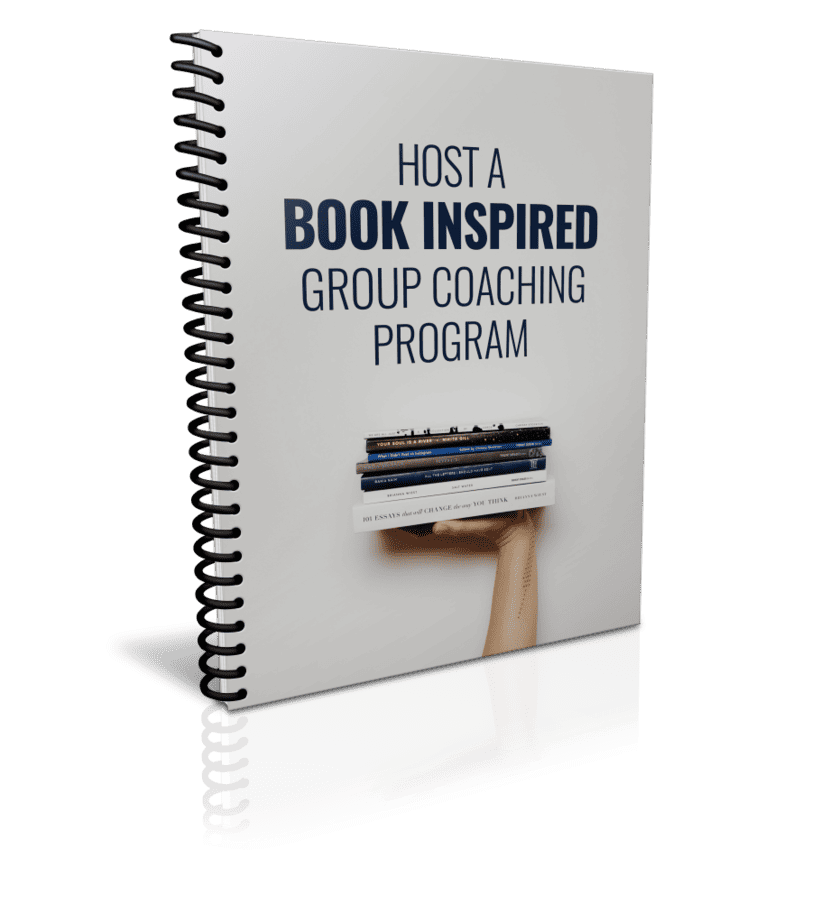 Host a Book Inspired Group Coaching Program Premium PLR Package Cover