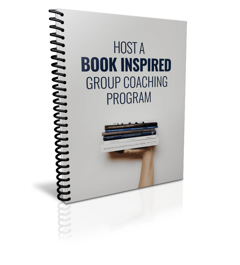 Host a Book Inspired Group Coaching Program Premium PLR Package Cover