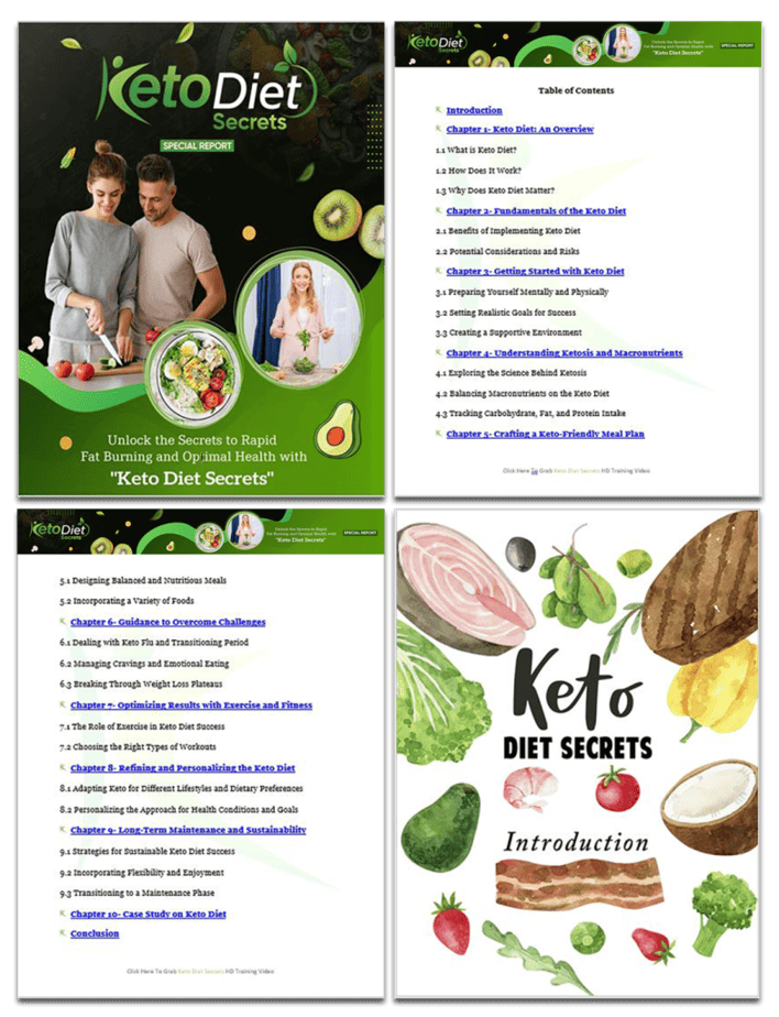 Keto Diet Secrets PLR Sales Funnel Report Screenshot