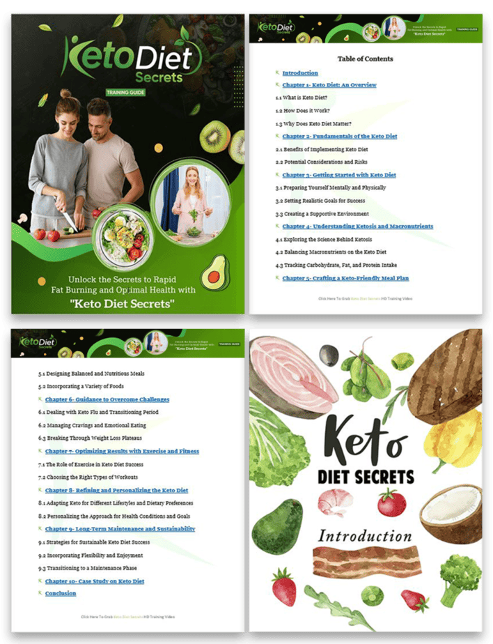 Keto Diet Secrets PLR Sales Funnel Training Guide Screenshot