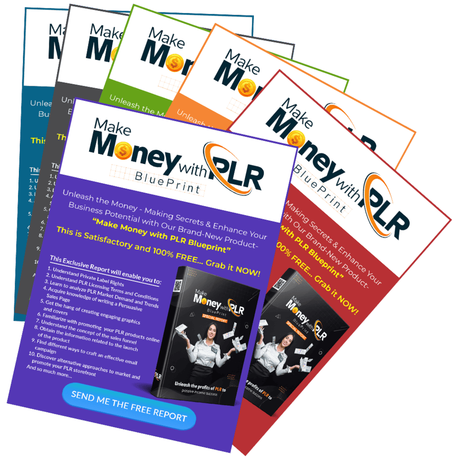 Make Money with PLR Blueprint PLR Sales Funnel Squeeze Page