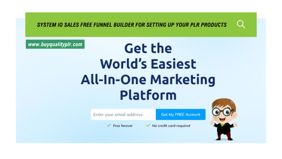 System IO Sales FREE Funnel Builder For Setting Up Your PLR Products 1
