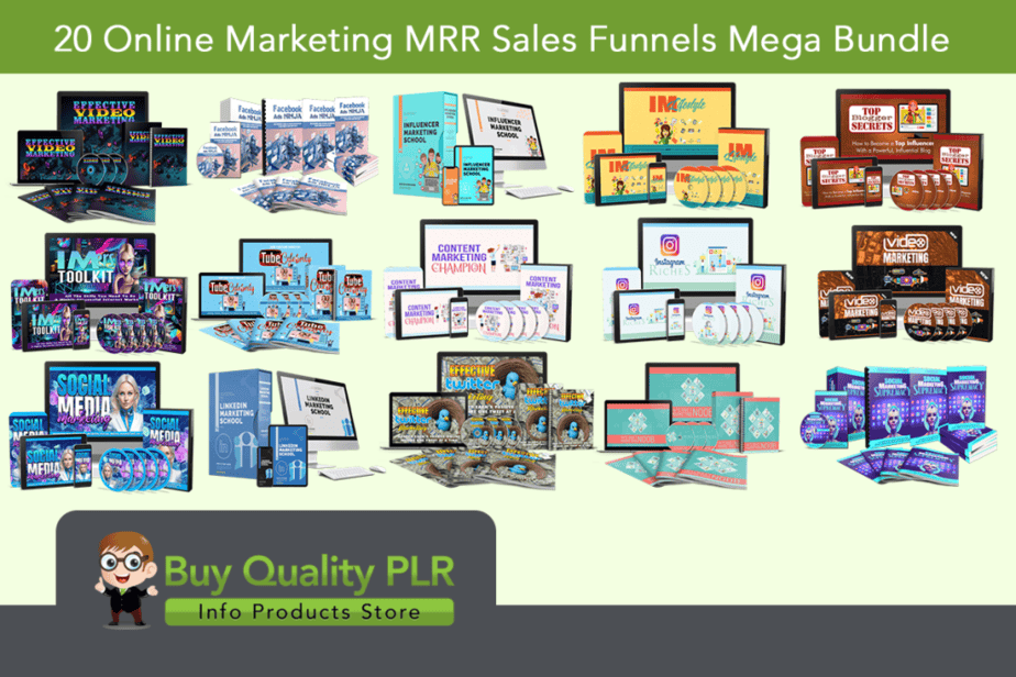 20 Online Marketing MRR Sales Funnels Mega Bundle