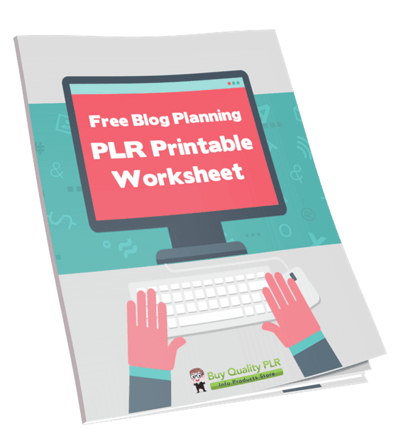 Free Blog Planning PLR Printable Worksheet