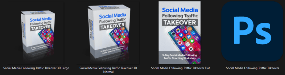Social Media Following Traffic Takeover 5 Day PLR Video Workshop Graphics