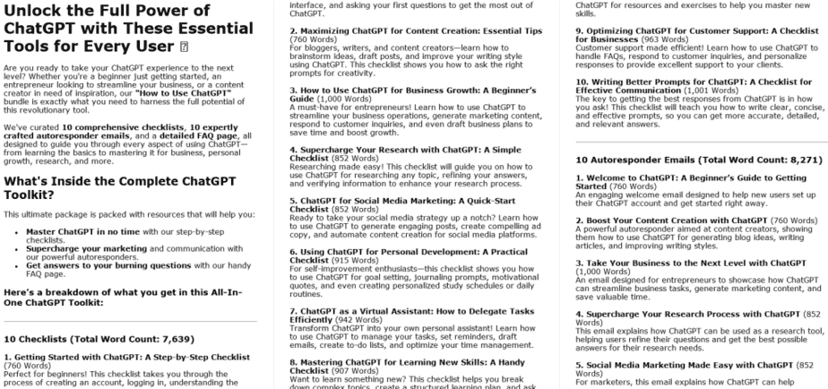 10 How To Use ChatGPT PLR Sales Page Sample