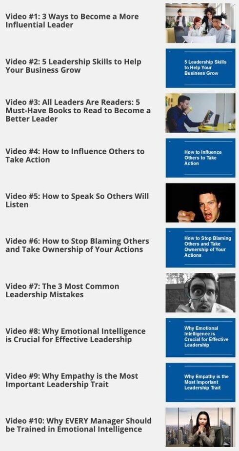 Become A Leader Videos