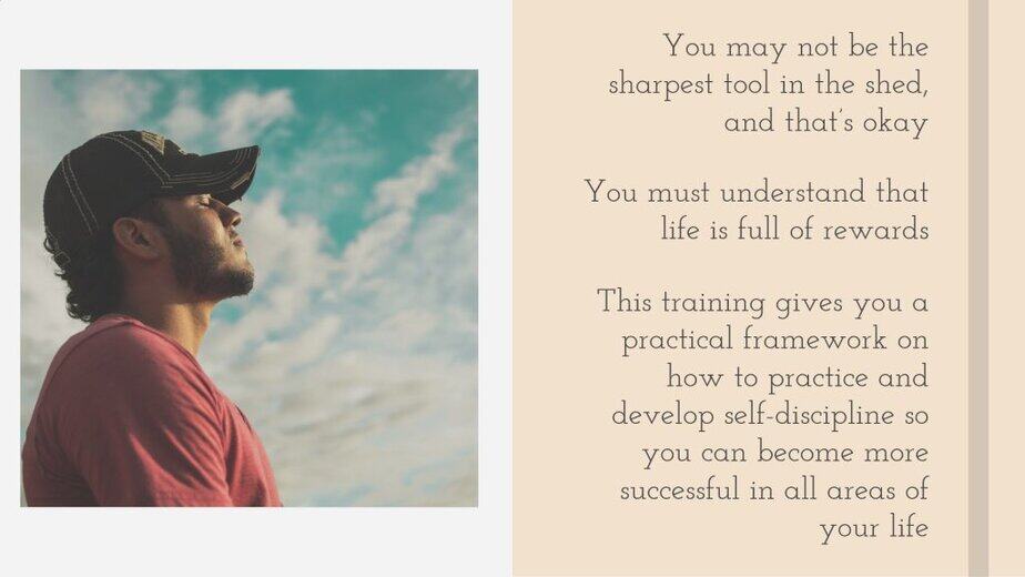 Embrace Self Discipline Introduction