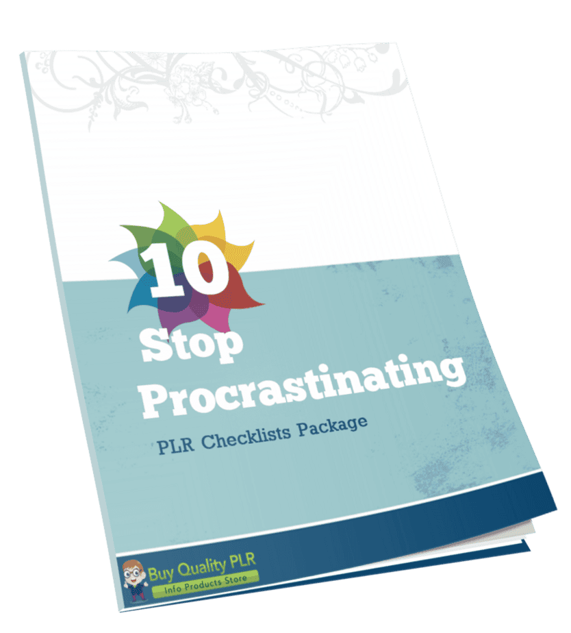 10 Stop Procrastinating PLR Checklists Package