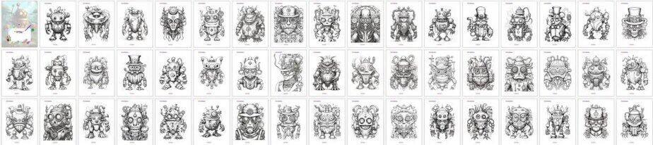 Steampunk House Adult PLR Coloring Book Screenshot