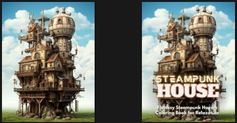 Steampunk House Adult PLR Ecover graphics