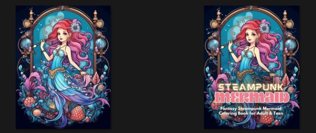 Steampunk Mermaid Adult PLR eCover Graphics