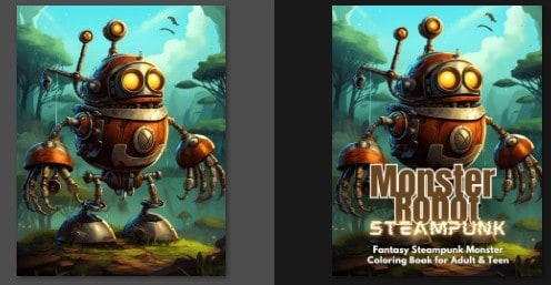 Steampunk Monster Robot Adult PLR eCover Graphics