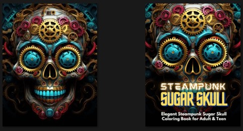 Steampunk Skull Adult PLR eCover Graphics